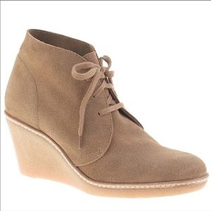 WORN ONCE. Jcrew suede Macalister wedge. Size 9.